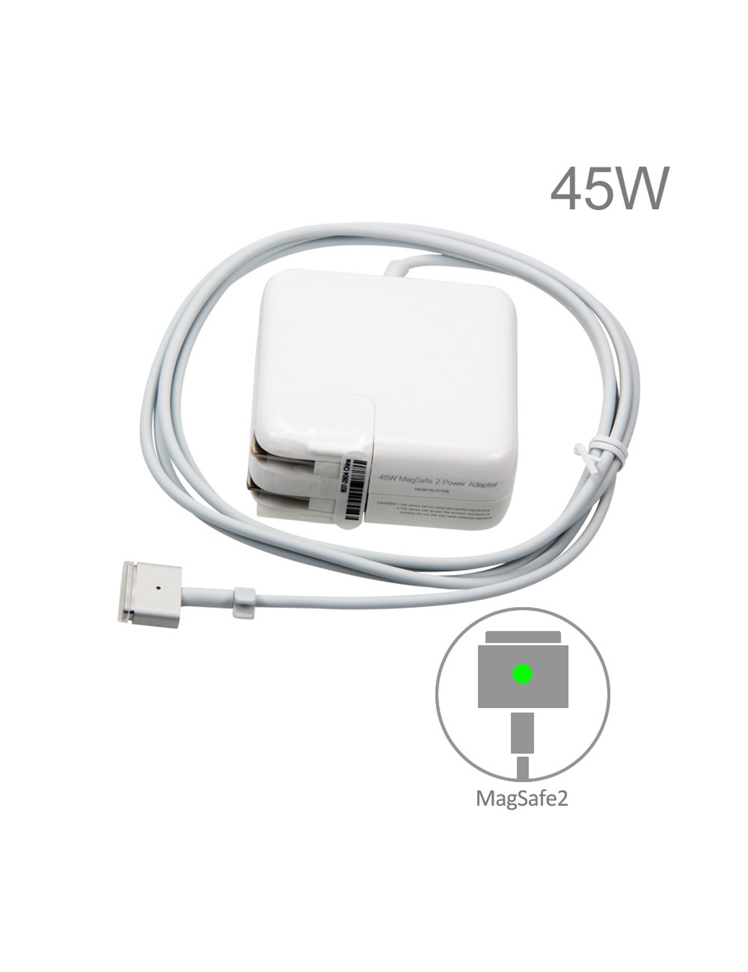 Cargador Generico Macbook Air /Magsafe 2 / 45 W / A1465/A1436