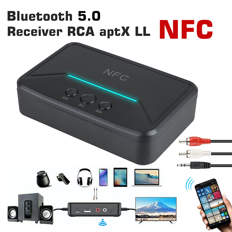 Receptor RECEP De Audio Con Bluetooth Inalámbrico 5.3 Disco U, NFC