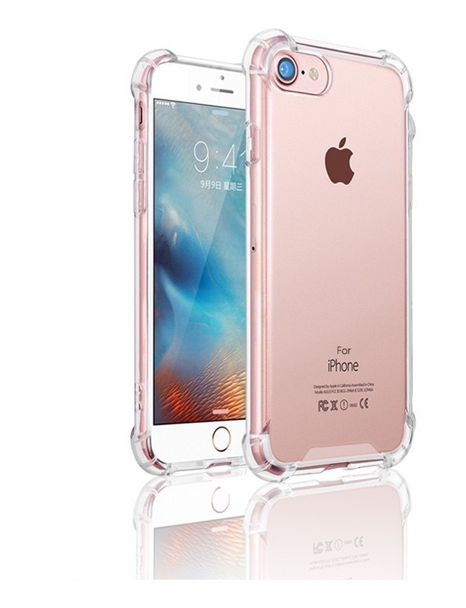 Shamo's Protección cristalina: funda transparente para iPhone 8 Plus y 7  Plus, delgada, ligera y resistente a los arañazos para una máxima  protección