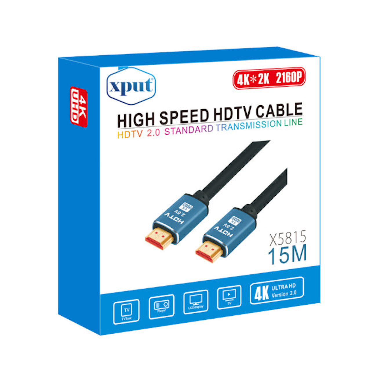 Cable HDMI EXA 15 metros, Cable HDMI 15 metros V2.0 4K Genérico