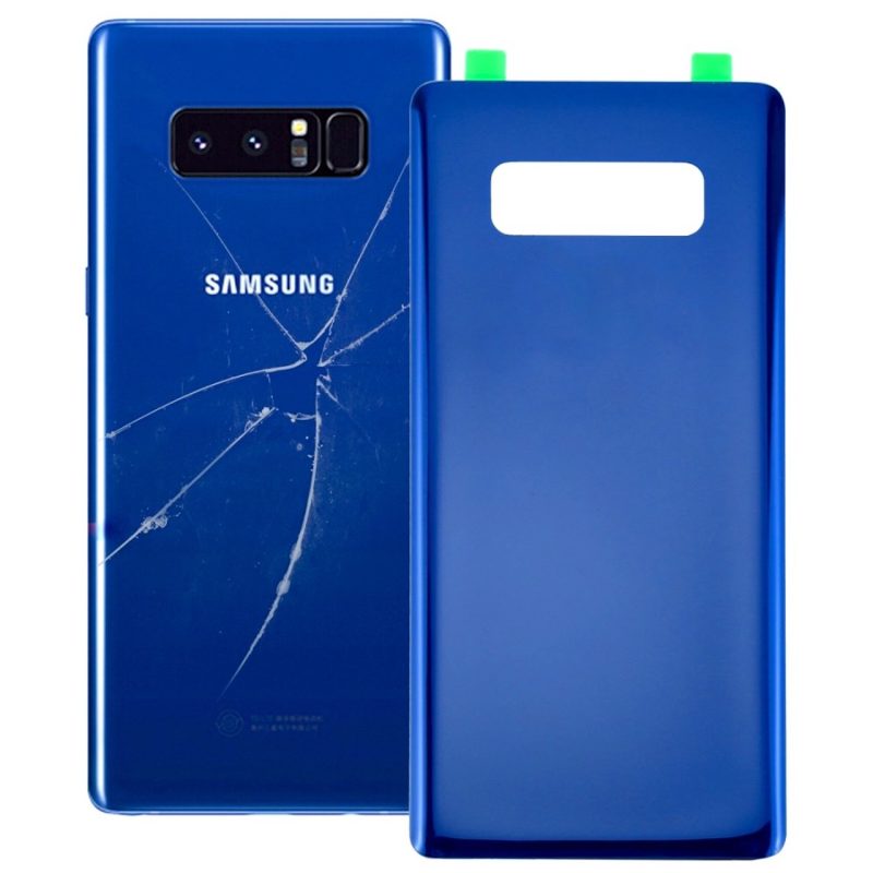 TAPA TRASERA SAMSUNG GALAXY NOTE 8 VIDRIO AZUL _ GRIS (2)