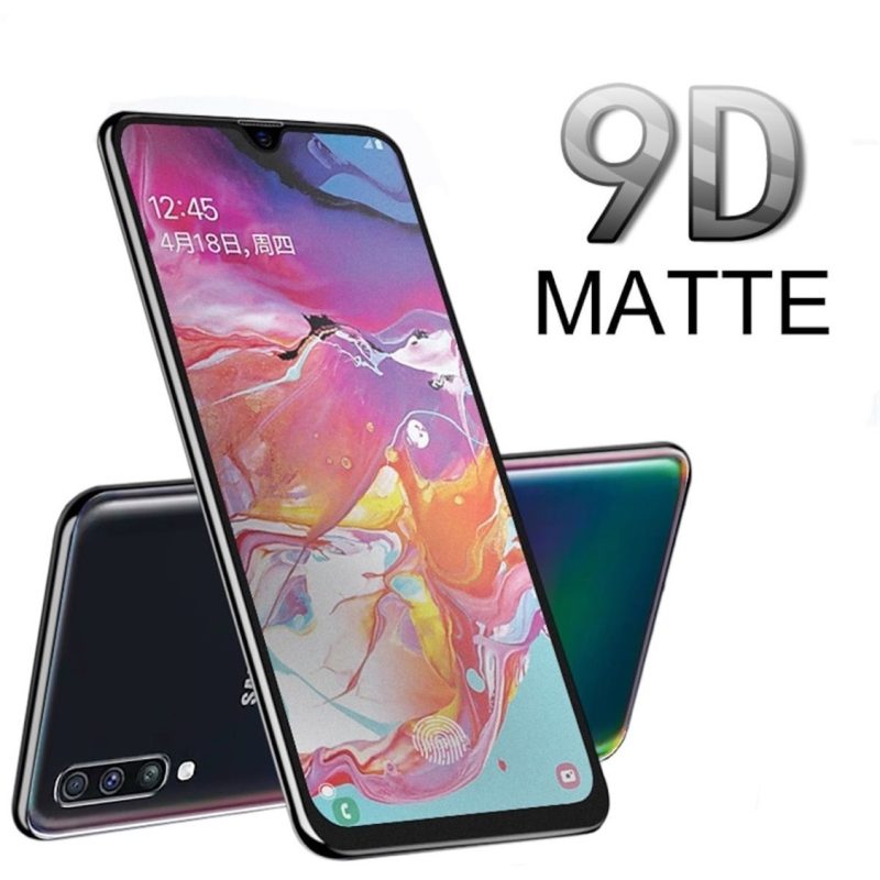 VIDRIO TEMPLADO MATE _ANTIHUELLA PARA SAMSUNG A50_A30_A20_A51_ (1)